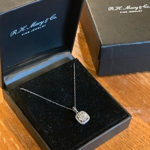 R. H. Macy & Co. Sterling Silver Diamond Necklace